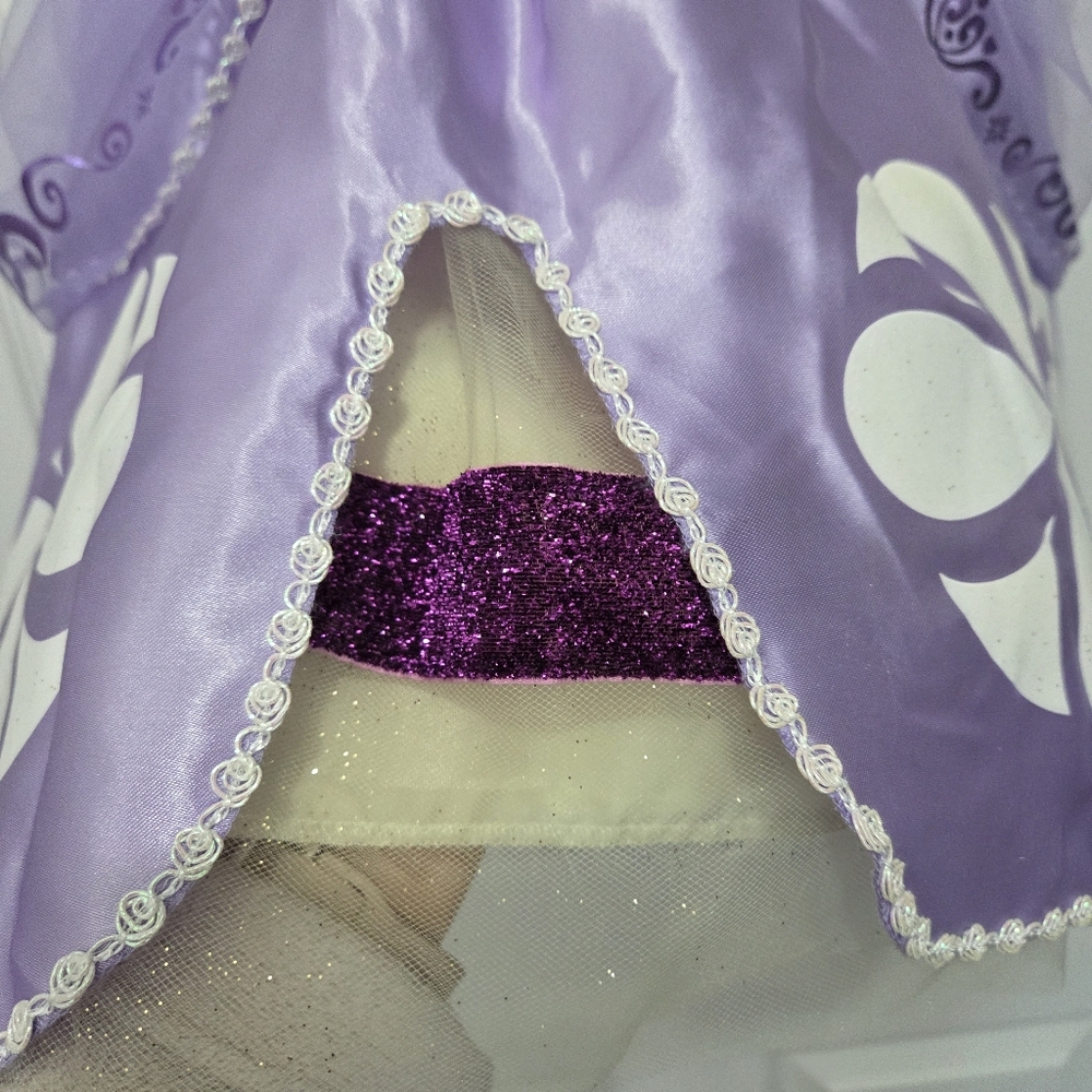 Disney Store Princess Sofia The First Purple Dress Halloween Costume Set Size 3 - Picture 4 of 15